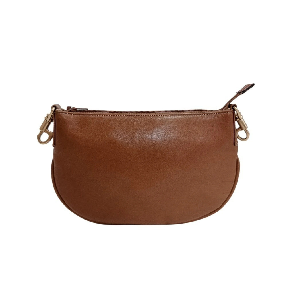 GUCCI 1450 Old Gucci Leather Pouch Brown